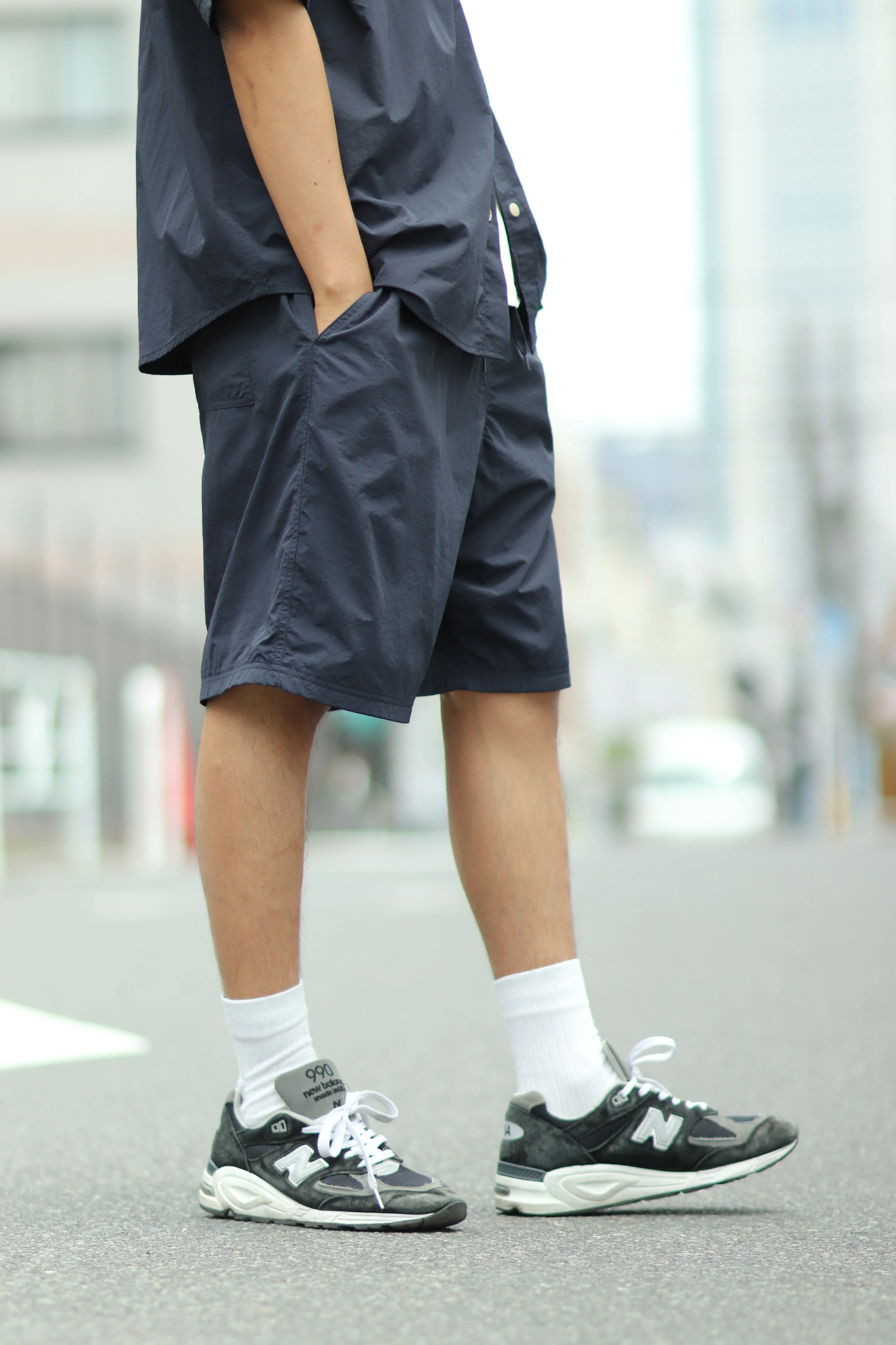 - Online limited -️Nylon Tussah Light Weight Short Pants SET UP〈RC-24326EC〉Russell Athletic