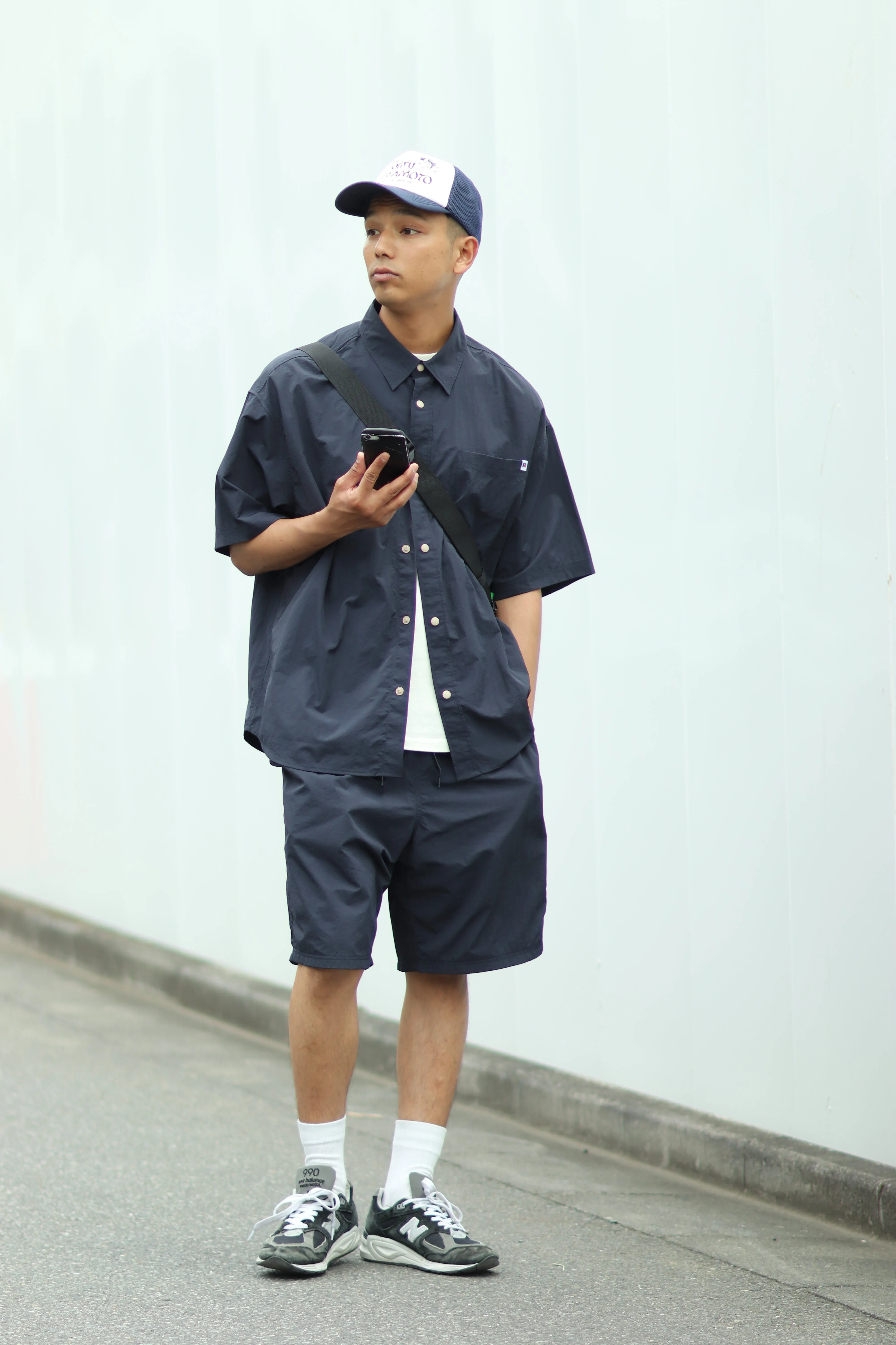 - Online limited -️Nylon Tussah Light Weight Short Pants SET UP〈RC-24326EC〉Russell Athletic