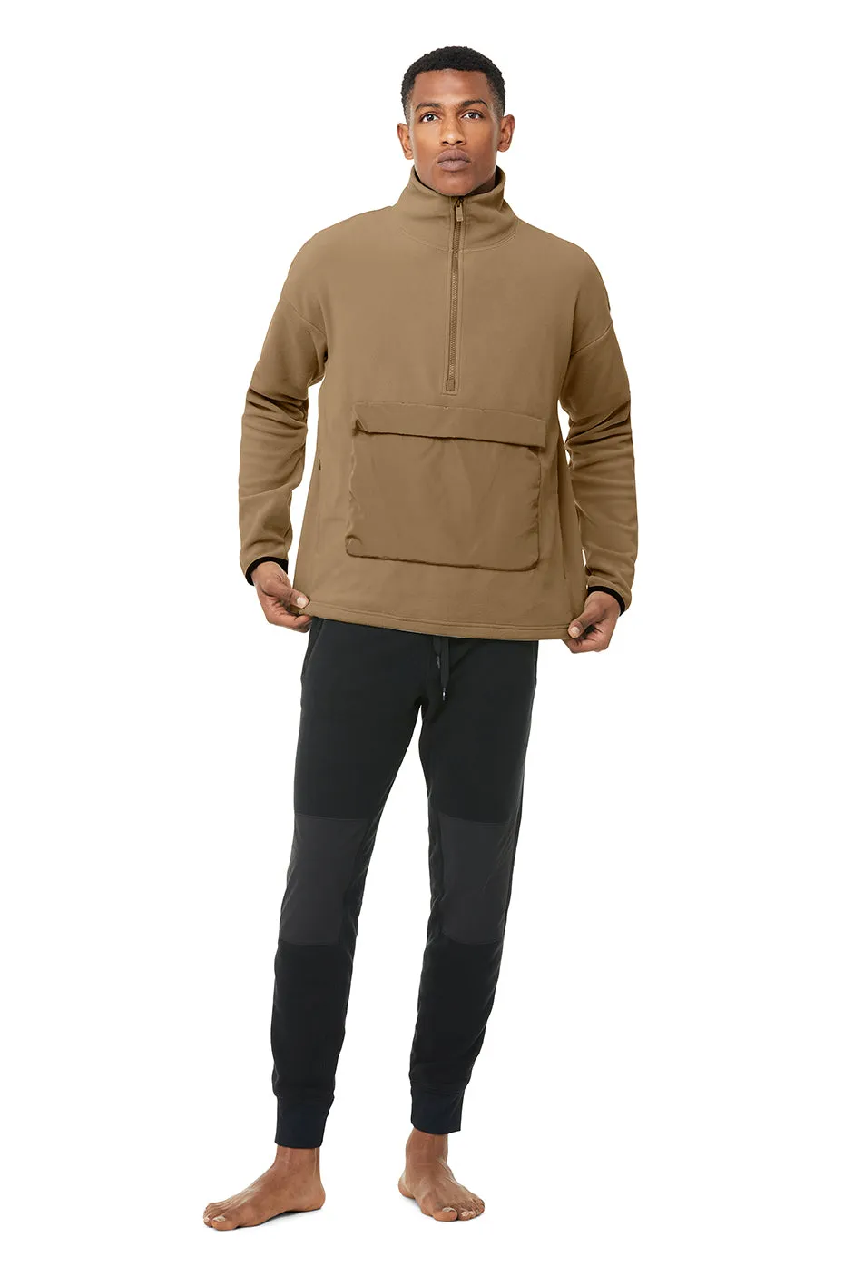 1/2 Zip Mammoth Polar Pullover - Gravel