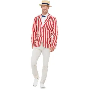 20s Barber Shop Costume Adult Red White