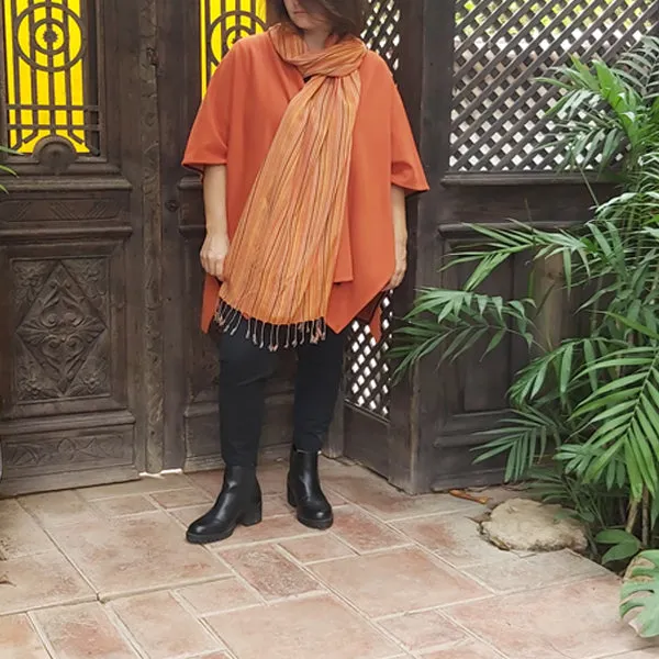 23CW5 Scarf Poncho - free size