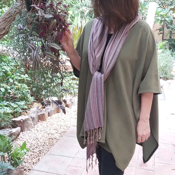 23CW5 Scarf Poncho - free size