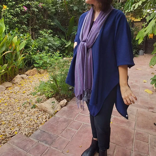 23CW5 Scarf Poncho - free size