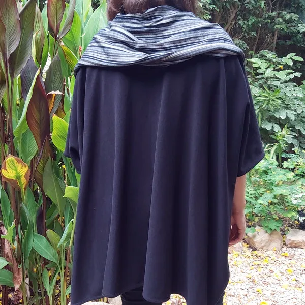 23CW5 Scarf Poncho - free size