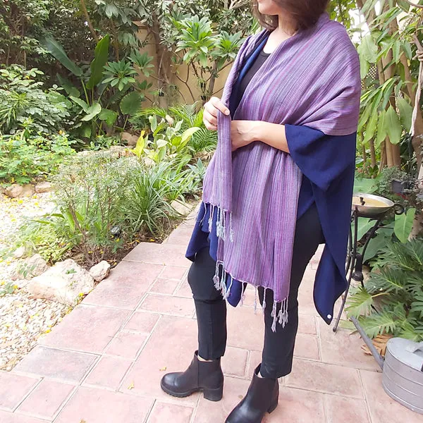 23CW5 Scarf Poncho - free size