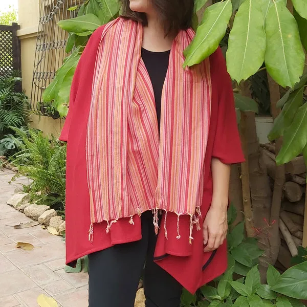 23CW5 Scarf Poncho - free size