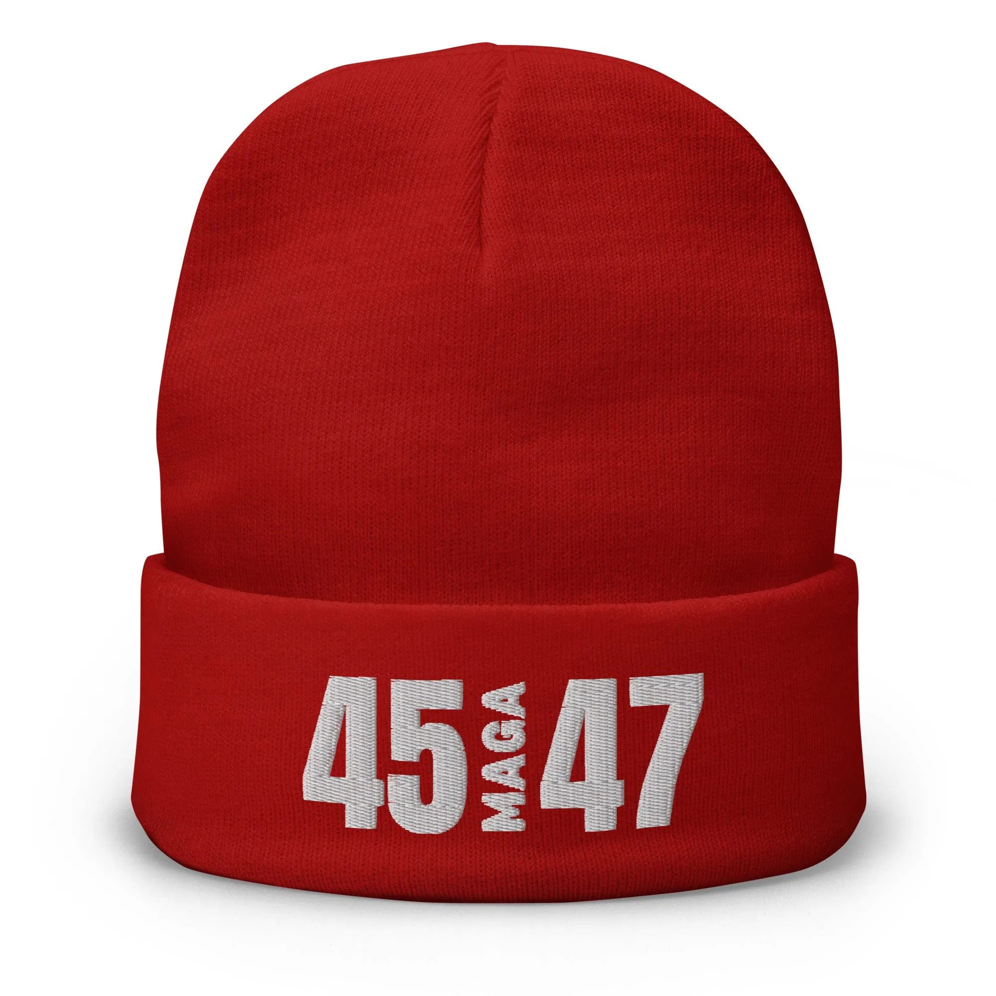 45 MAGA 47 Custom Embroidered Beanie