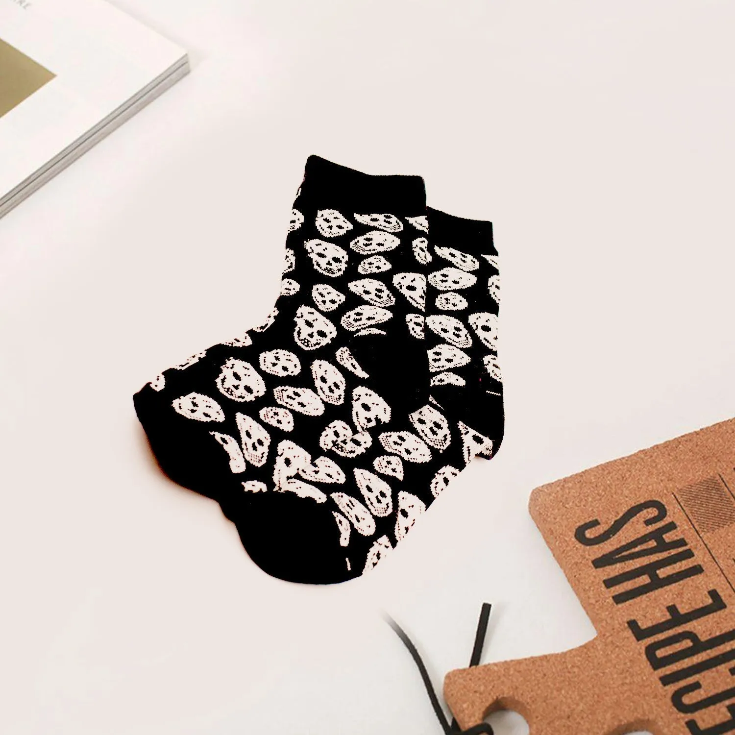 7342 Cotton Fancy Ladies Socks (1 Pair)