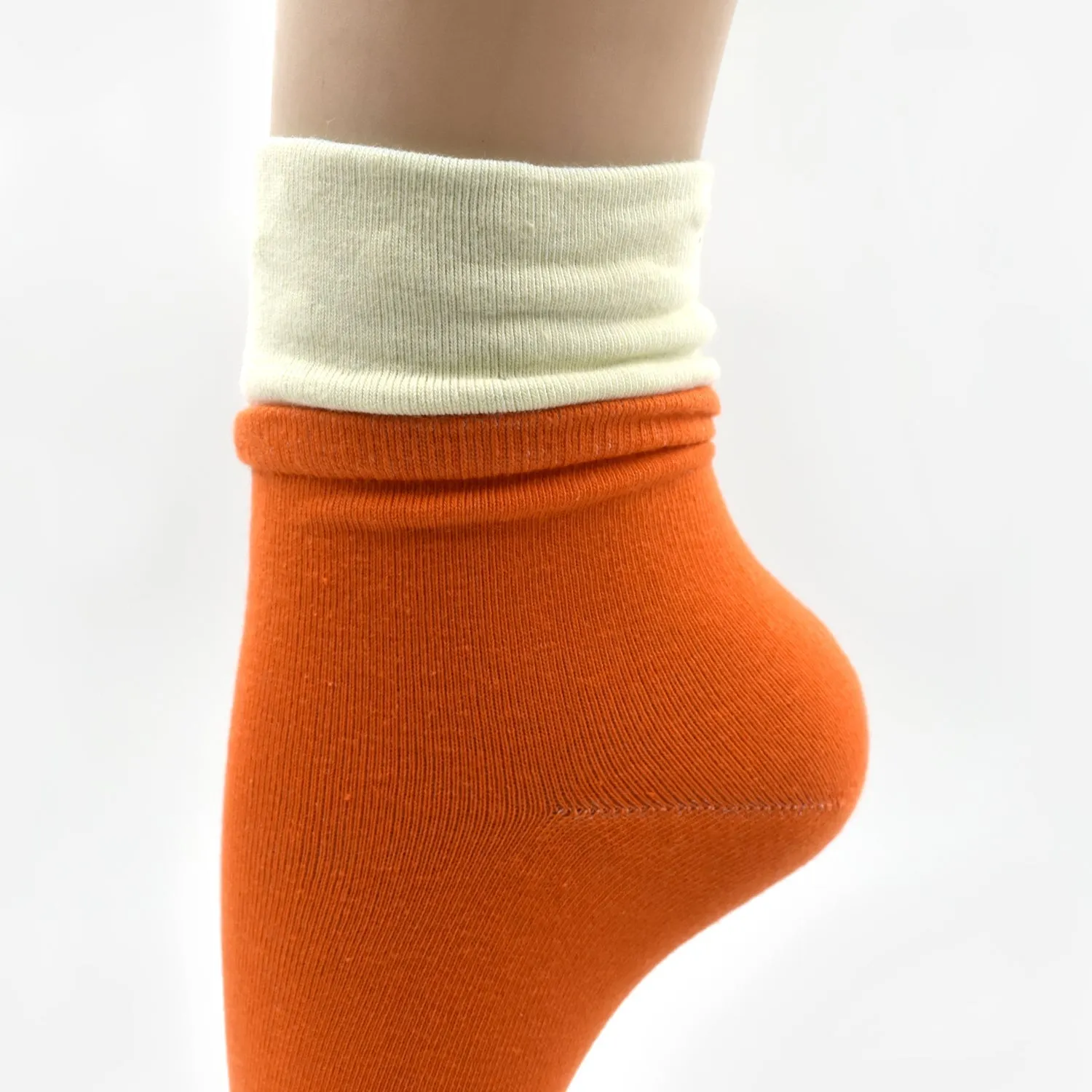 7357 Socks Breathable Thickened Classic Simple Soft Skin Friendly (1Pair)