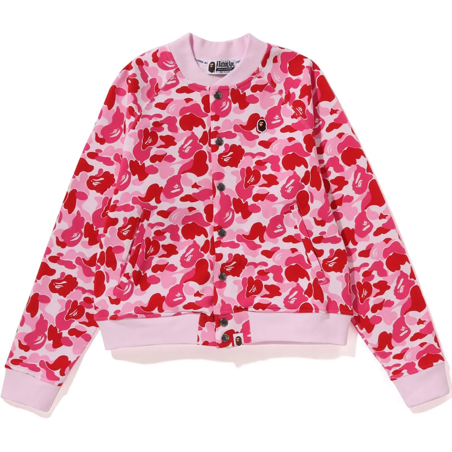 ABC CAMO SWEAT VARSITY JACKET LADIES