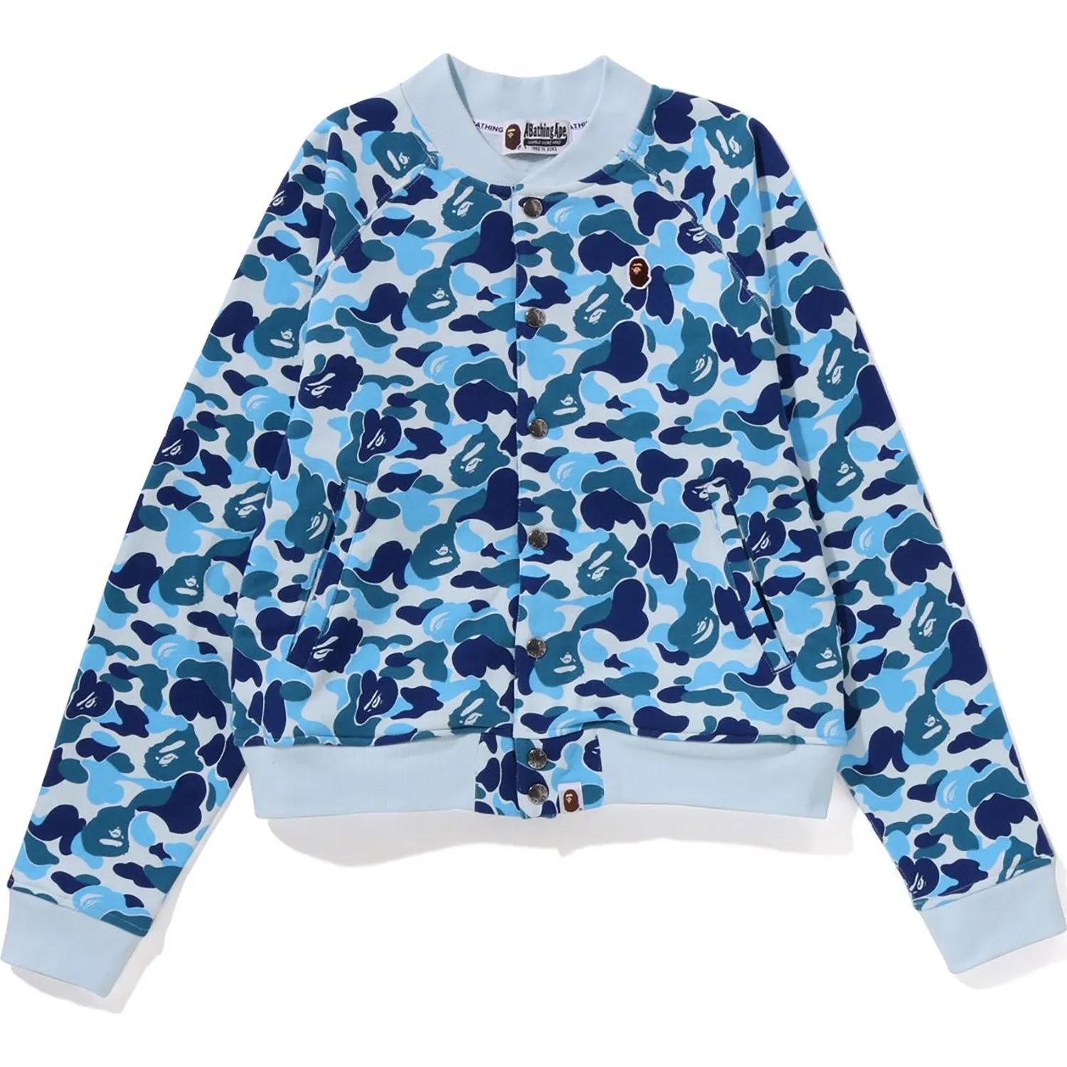 ABC CAMO SWEAT VARSITY JACKET LADIES