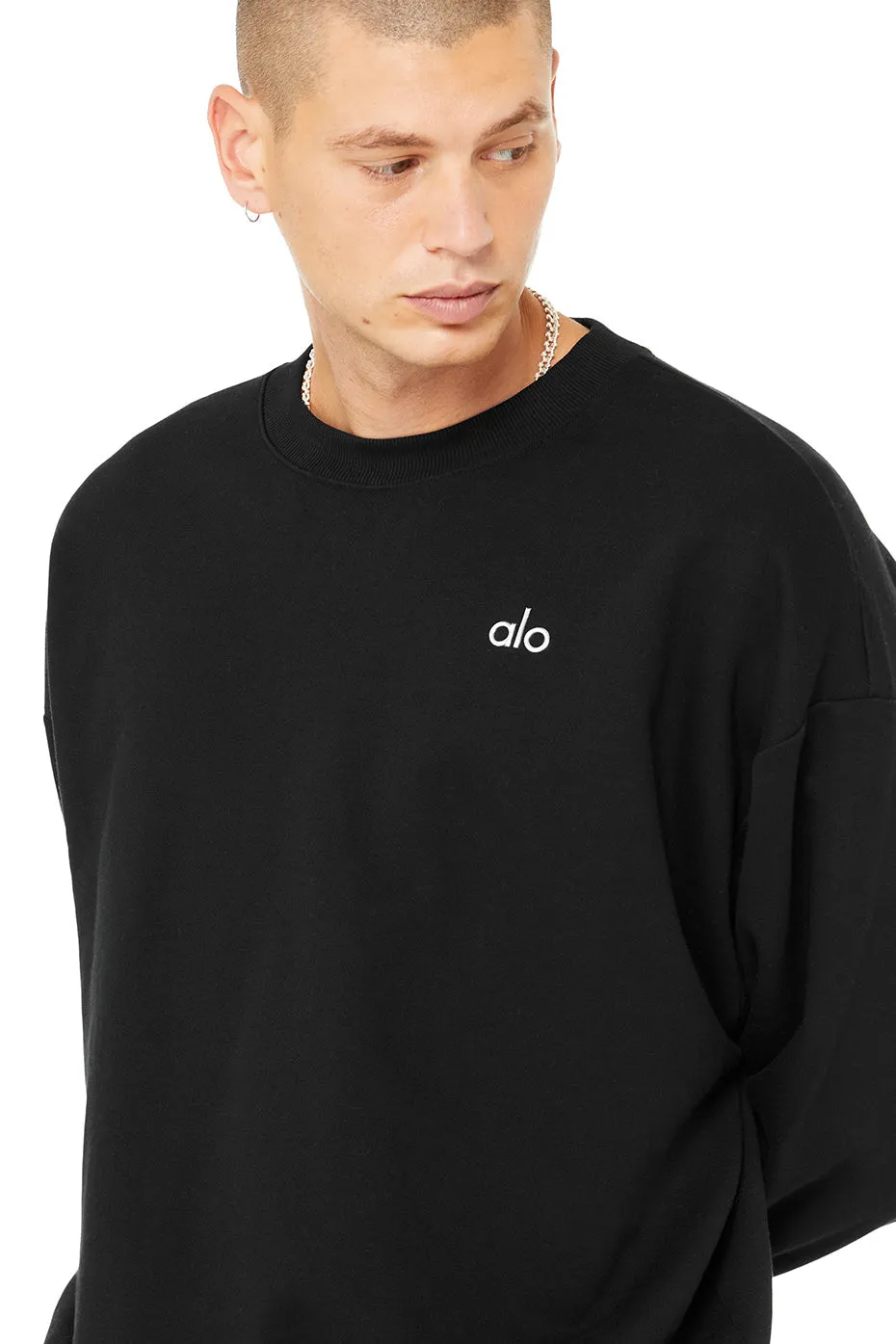 Accolade Crew Neck Pullover - Black