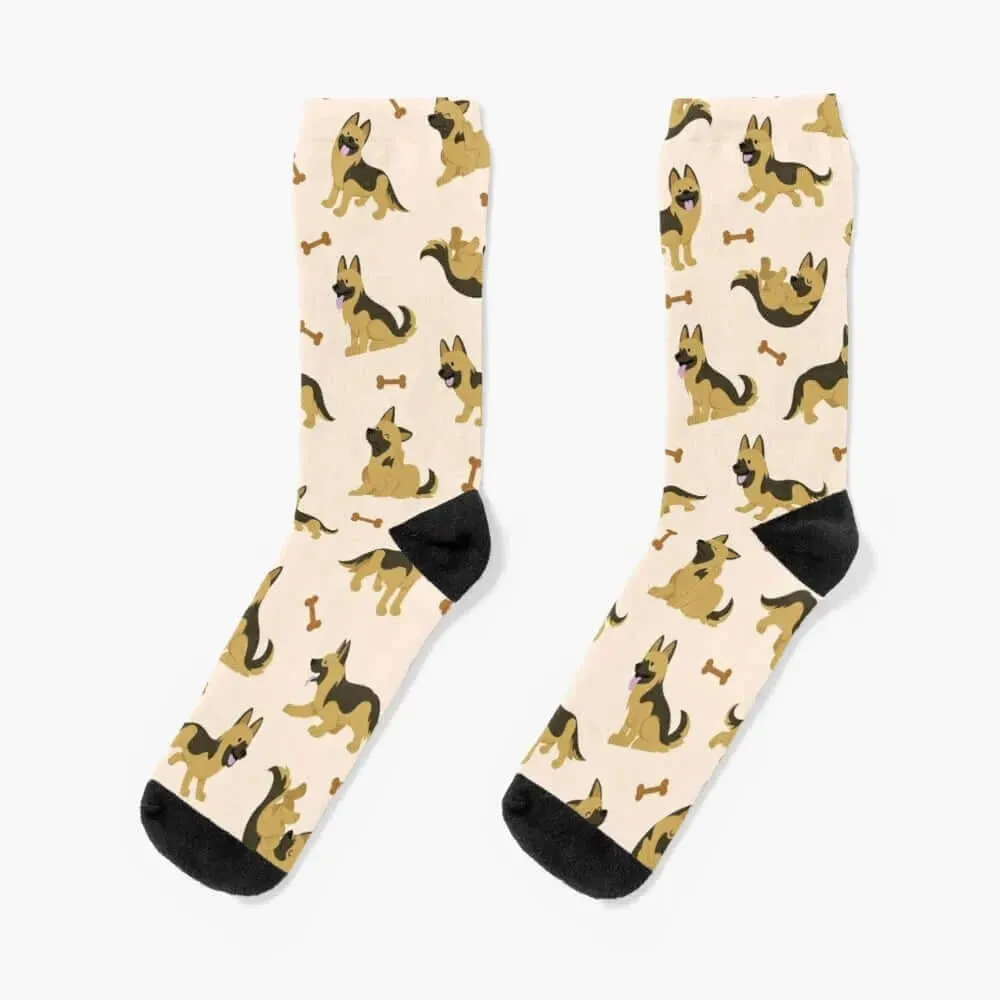 Adorable German Shepherd Puppy Dog Socks