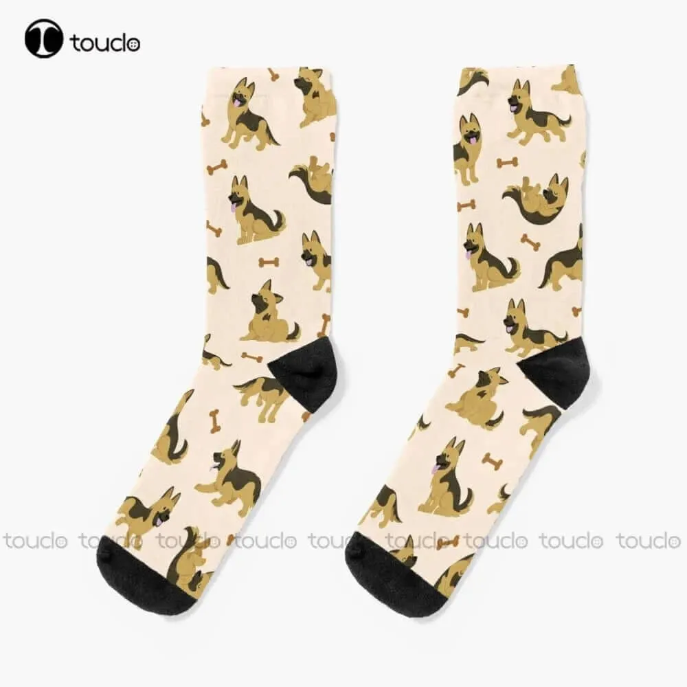 Adorable German Shepherd Puppy Dog Socks