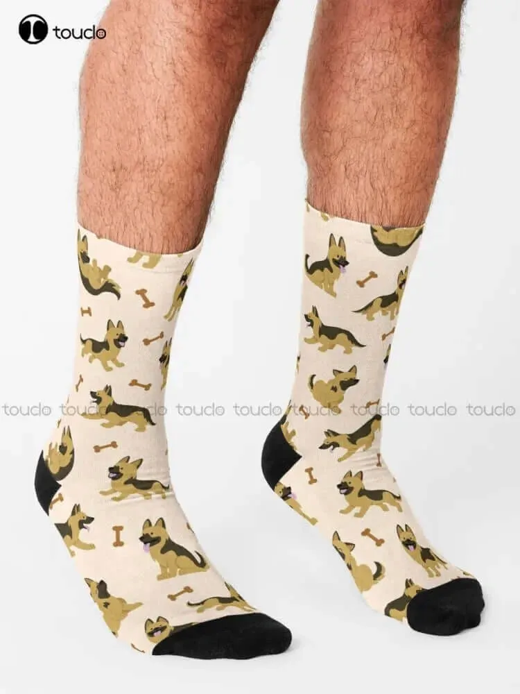 Adorable German Shepherd Puppy Dog Socks