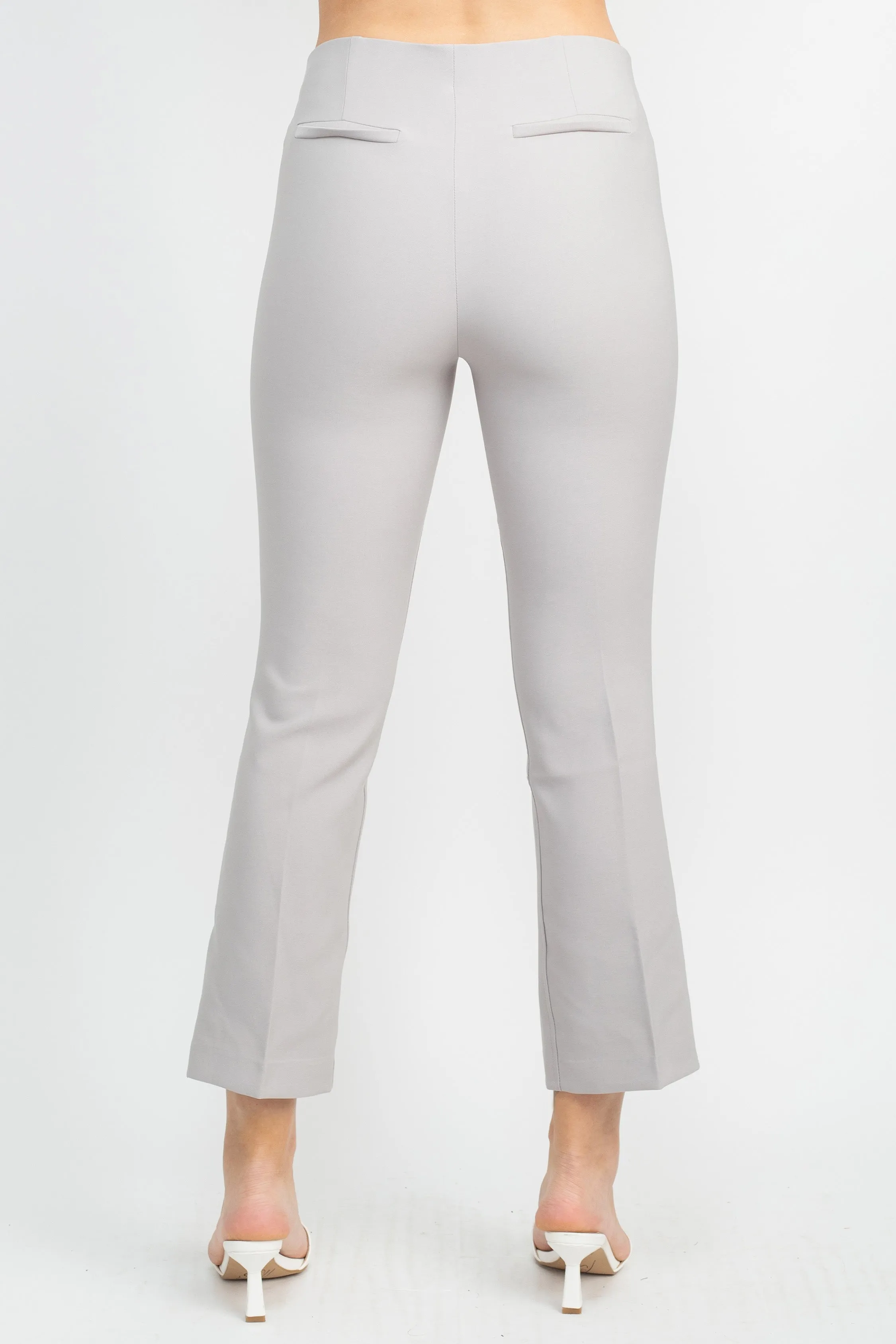 Adrianna Papell Mid Waist Pull On Solid Straight Pants