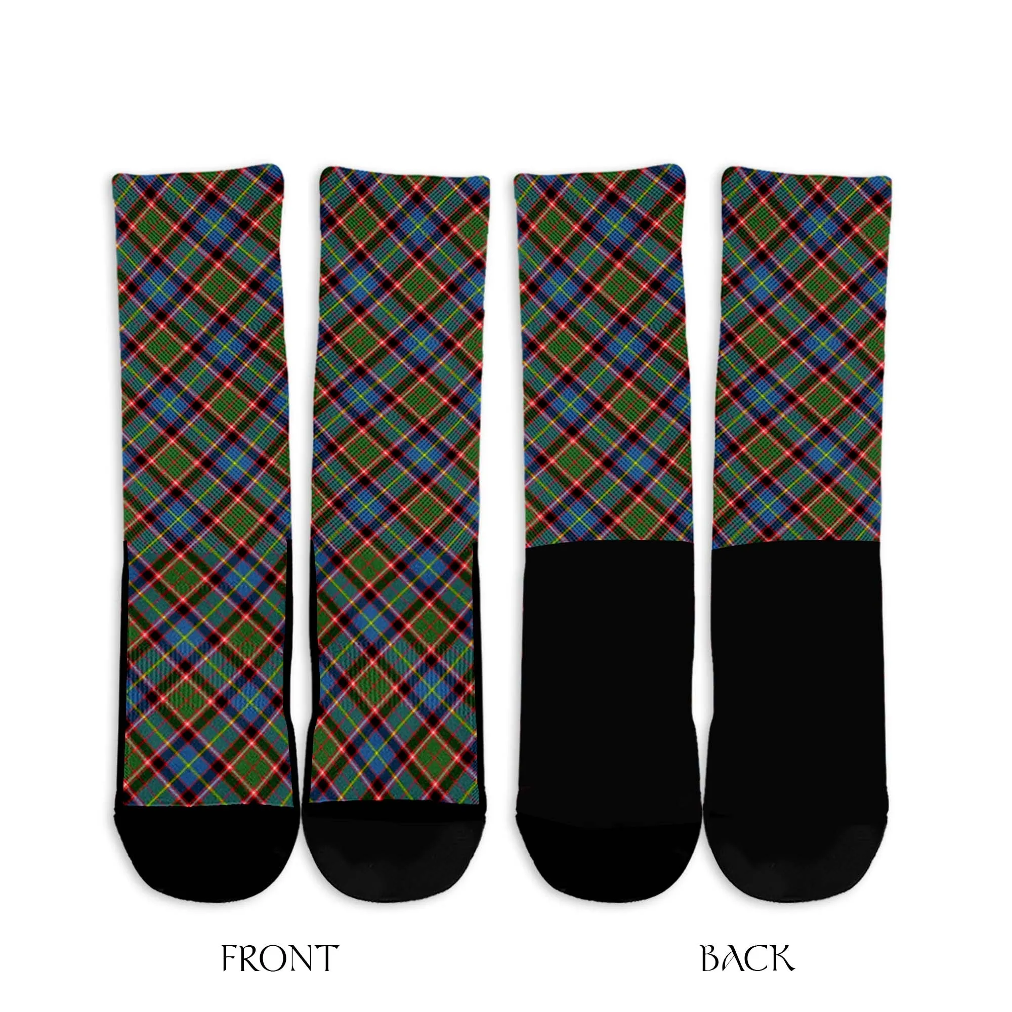 Aikenhead Tartan Crew Socks Cross Tartan Style