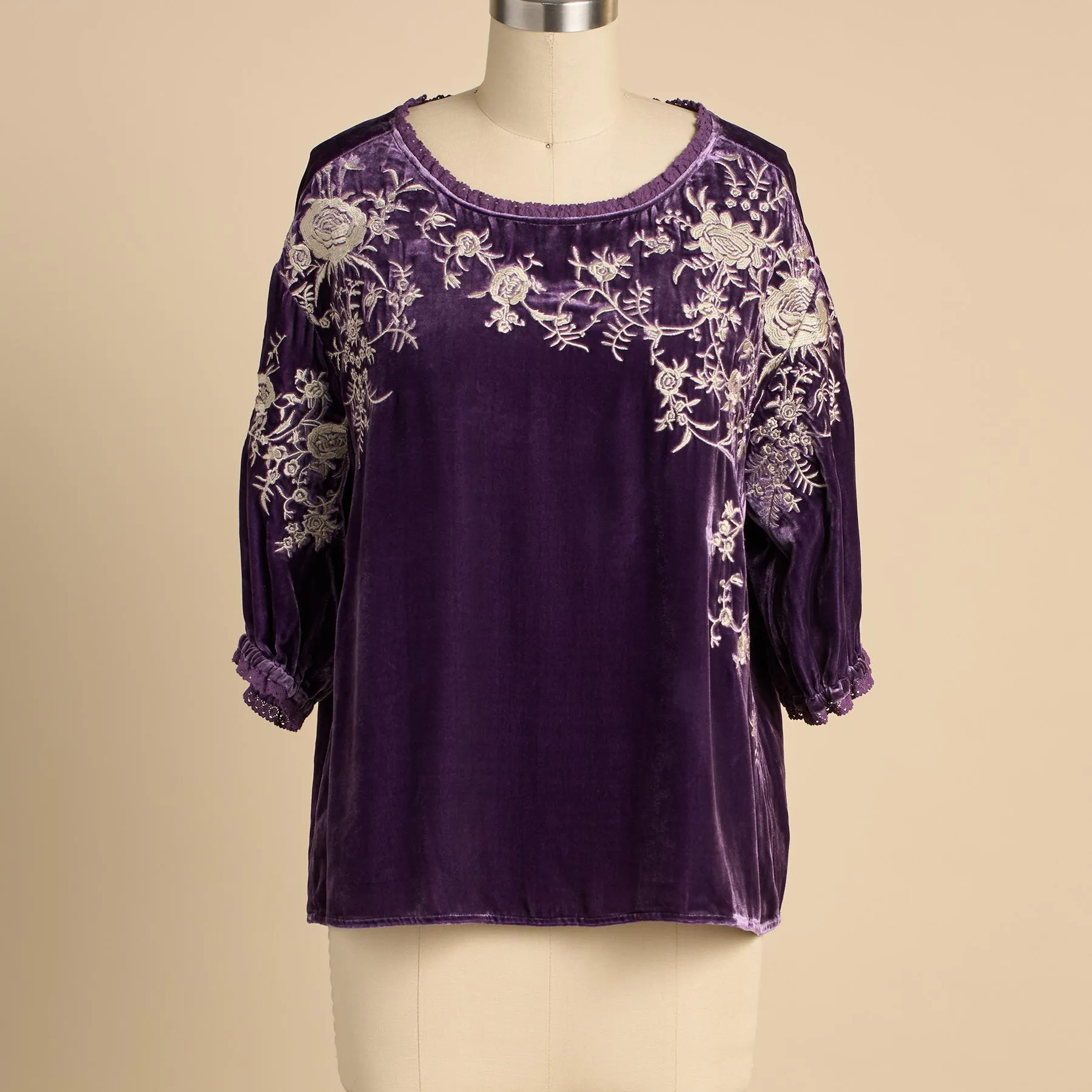 Alarie Velvet Top, Petite