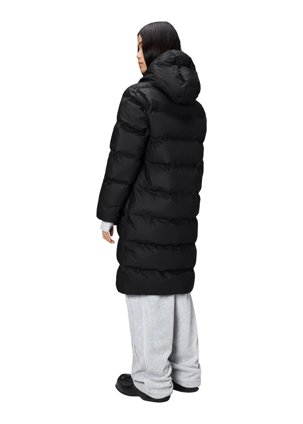 Alta Longer Puffer Jacket W3T4 - Black