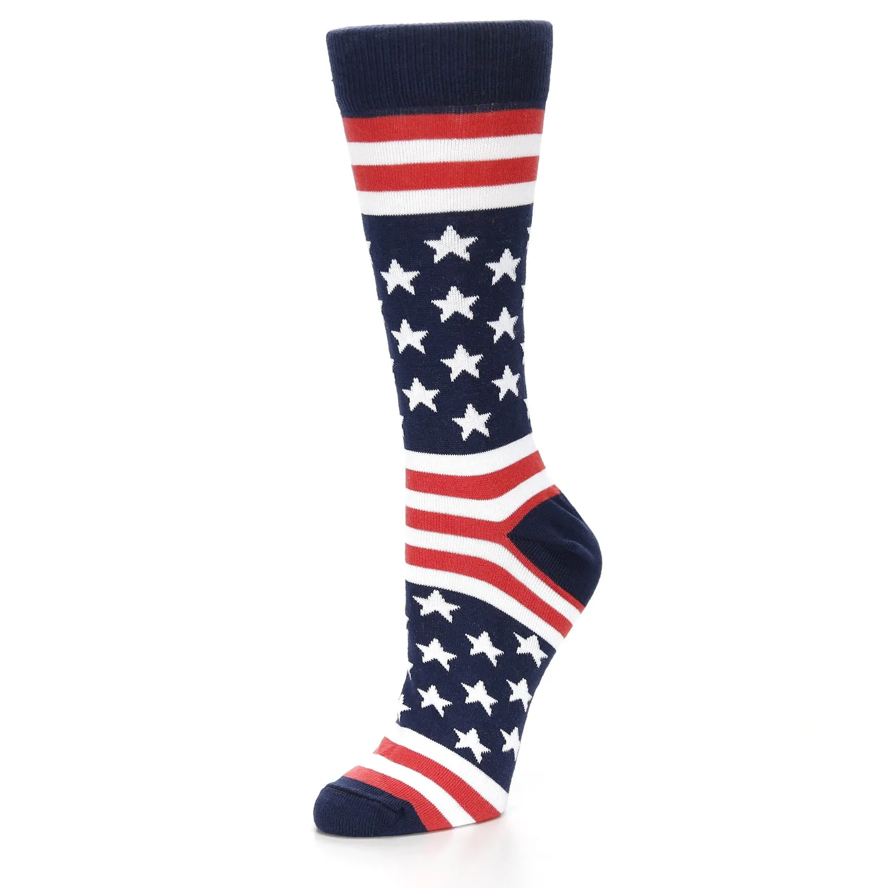 American Flag Socks - USA Made - Women's Novelty Socks