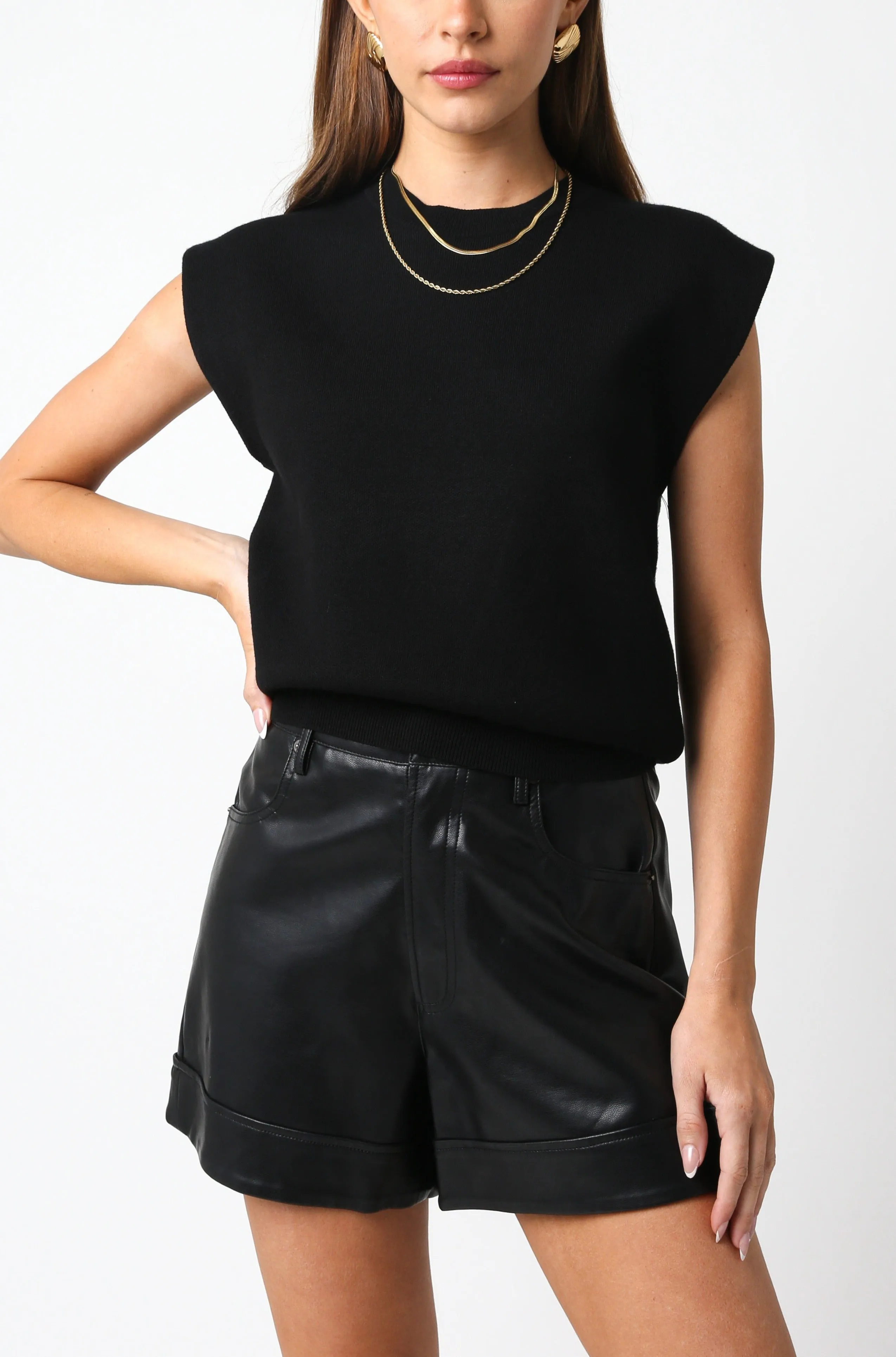 Andie Sleeveless Sweater Top