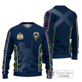 Arnott Tartan Ugly Sweater with Family Crest and Lion Rampant Vibes Sport Style