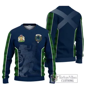 Arthur Highland Tartan Ugly Sweater with Family Crest and Lion Rampant Vibes Sport Style