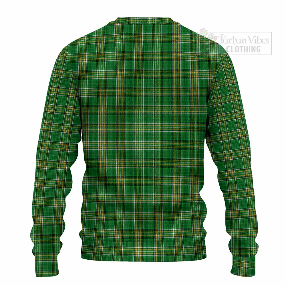 Ball Irish Clan Tartan Knitted Sweater with Coat of Arms