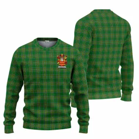 Ballet Irish Clan Tartan Knitted Sweater with Coat of Arms