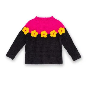 Bernat Crochet Daisy Ring Sweater