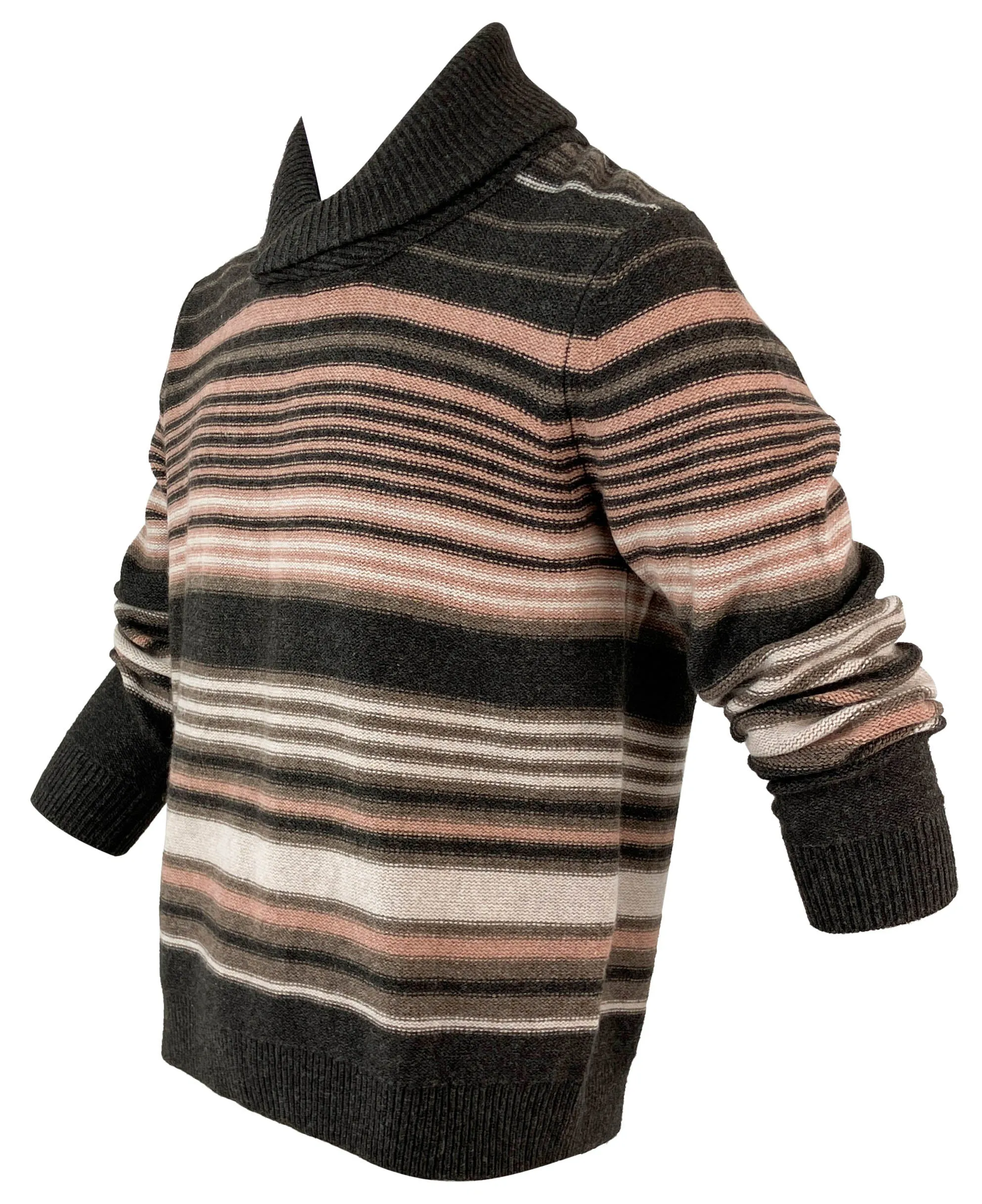 Billy Reid Eastwood Shawl Pullover in Charcoal/Mauve