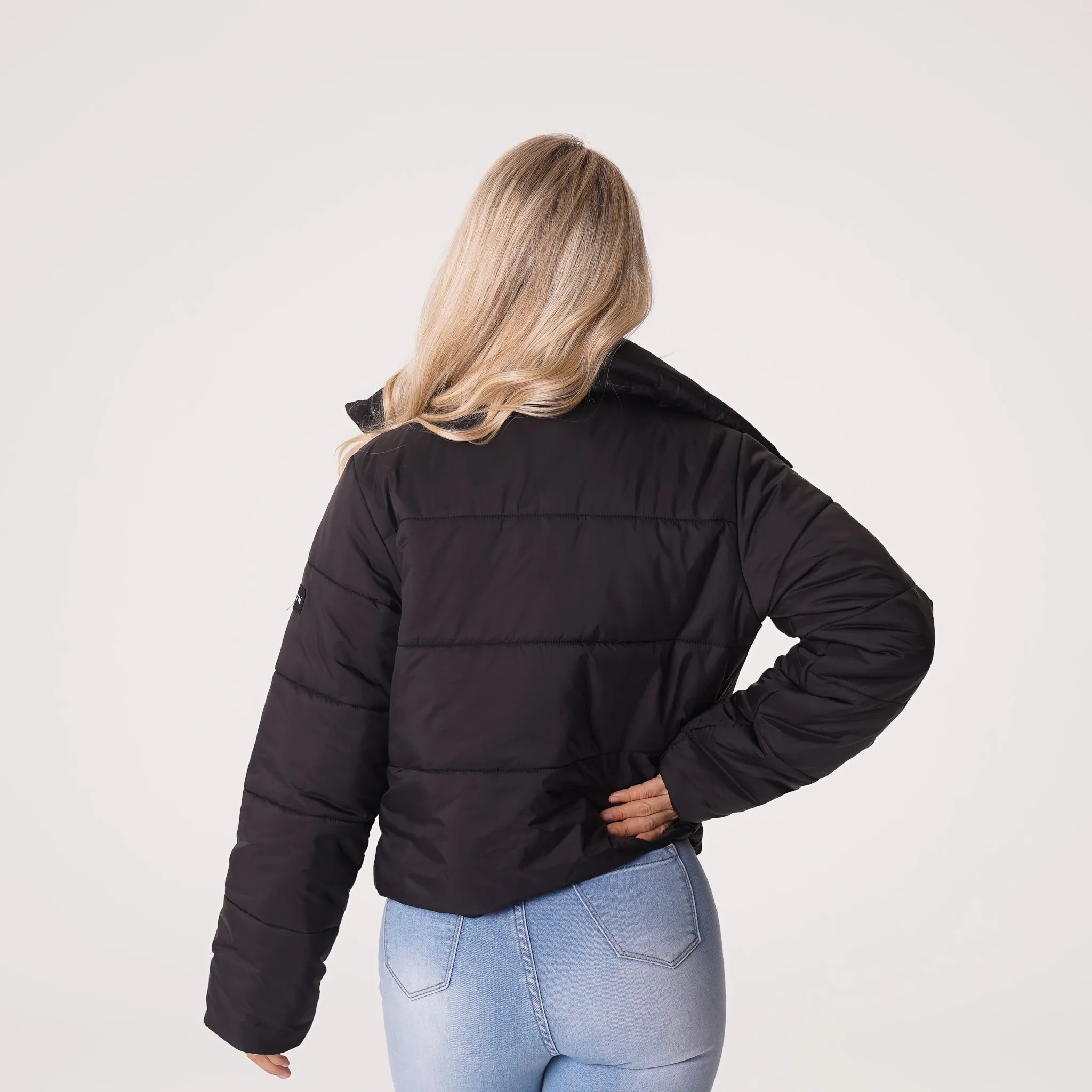 Black Winter Nights Puffer Jacket