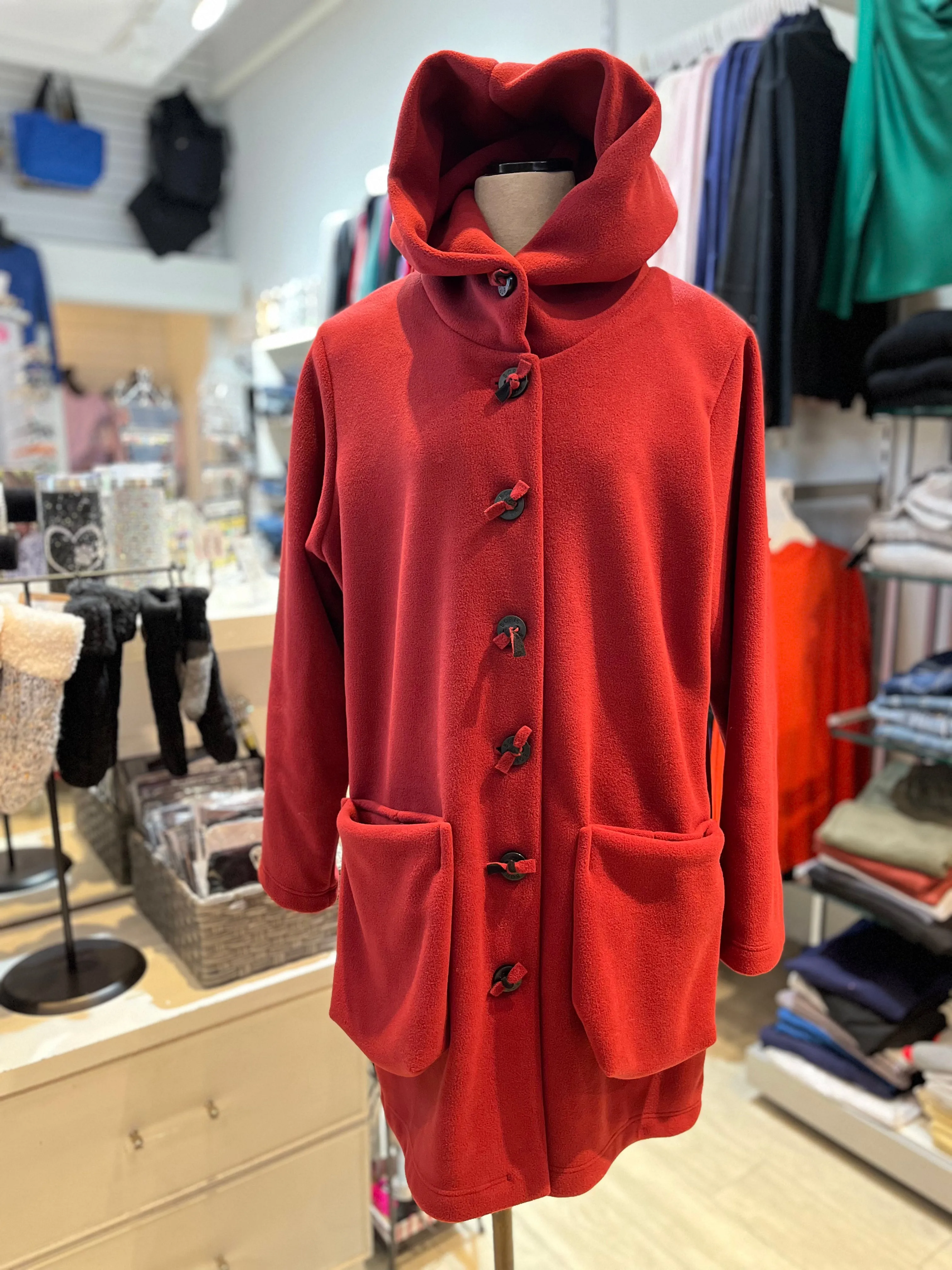 Boris Fashion, 1100 Fleece Jacket  Red