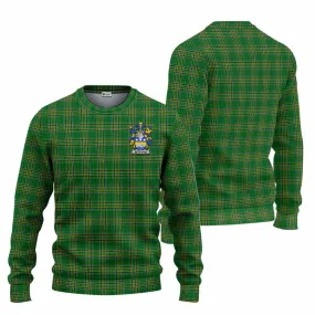 Borough Irish Clan Tartan Knitted Sweater with Coat of Arms