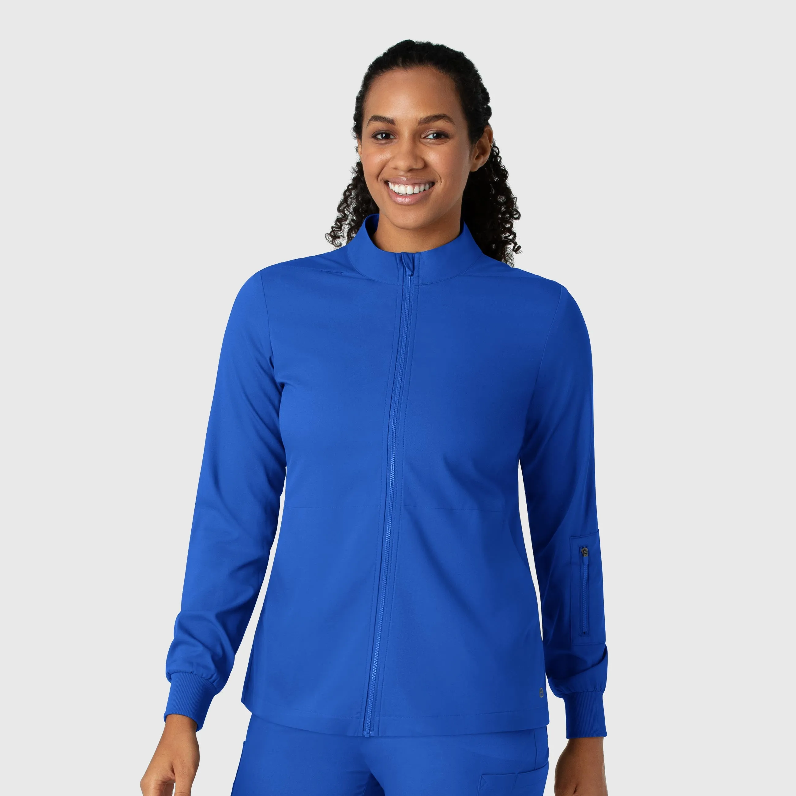 Boundless Women's Warm Up Scrub Jacket - Royal