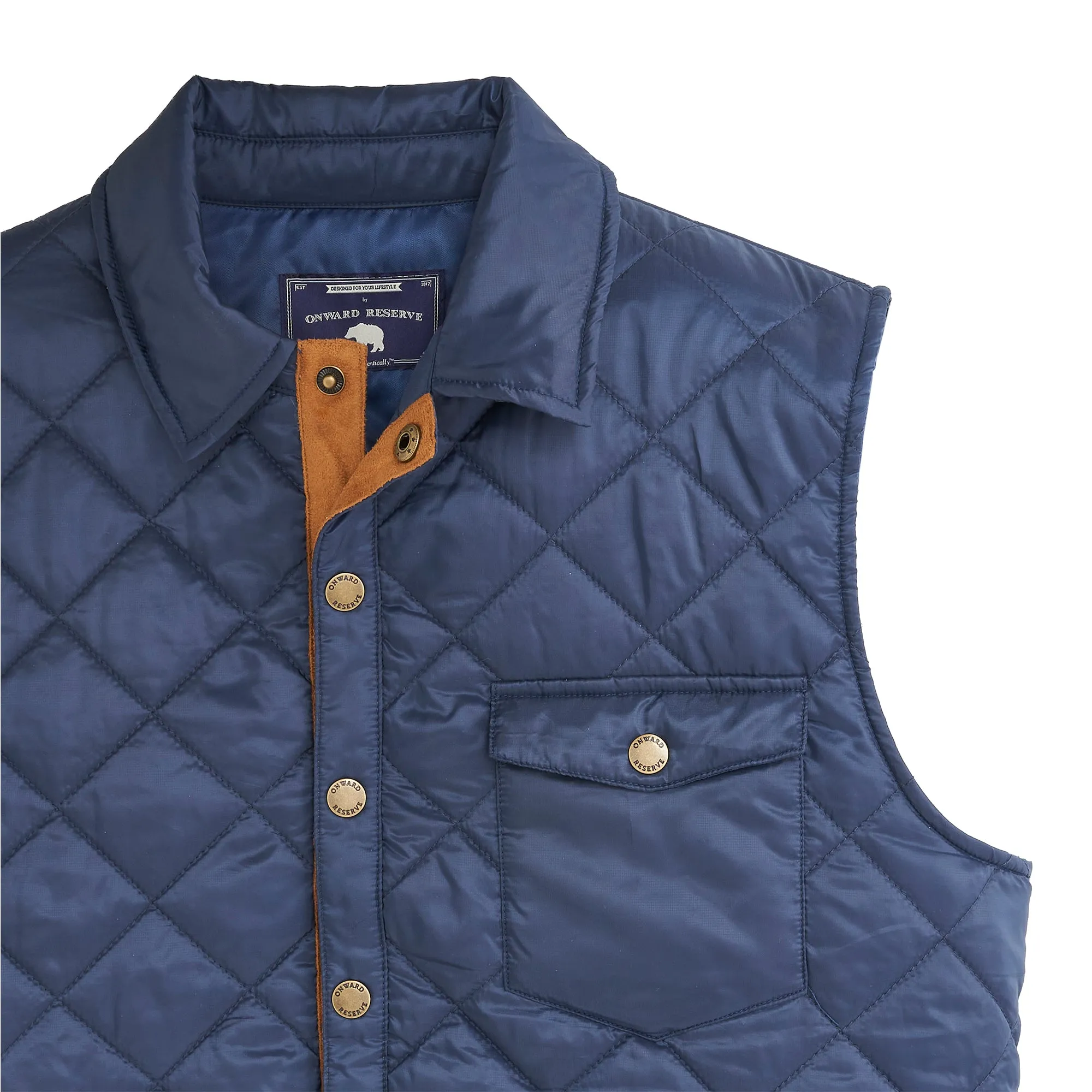 Braswell Vest - Blue Indigo