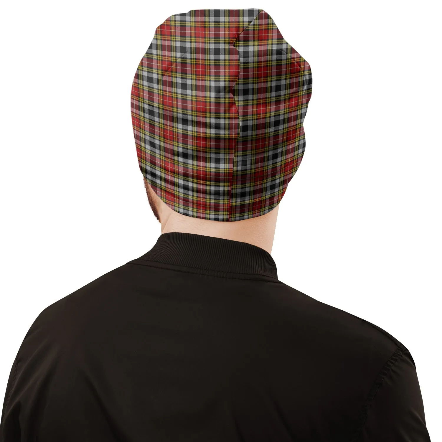 Buchanan Old Dress Tartan Beanies Hat with Family Crest