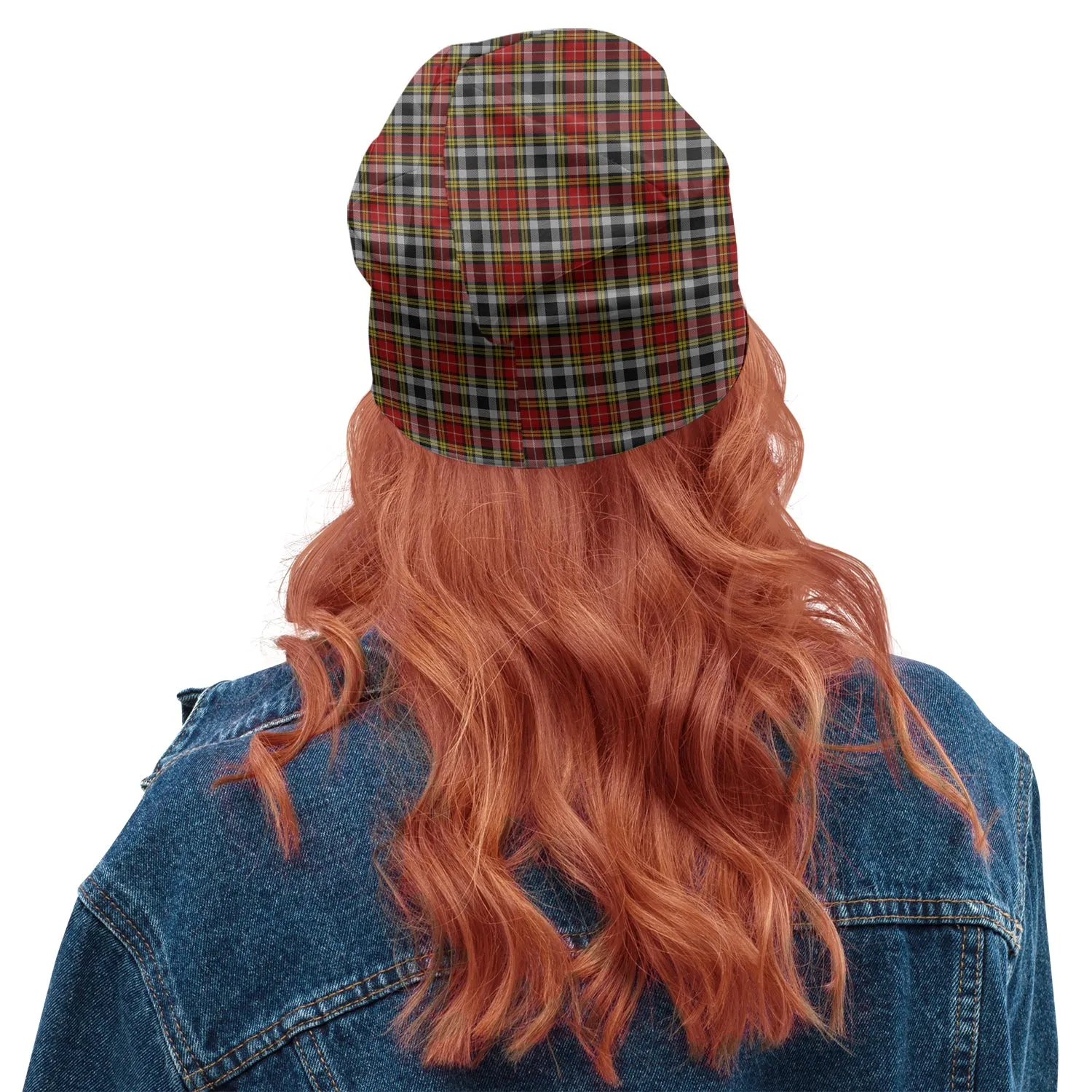 Buchanan Old Dress Tartan Beanies Hat with Family Crest