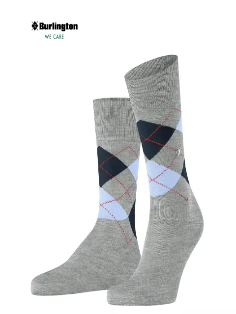 Burlington Manchester Argyle Socks/Concrete Melange 3615