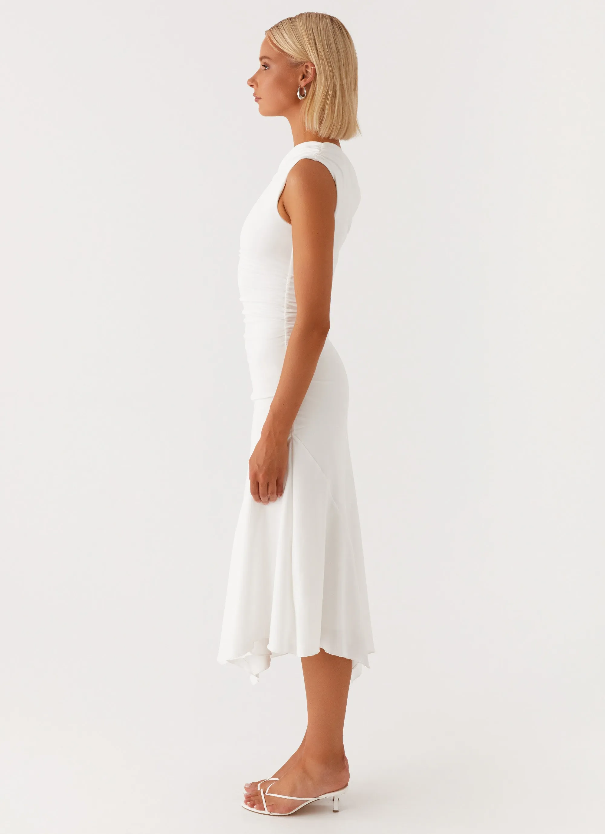 Byron Midi Dress - White