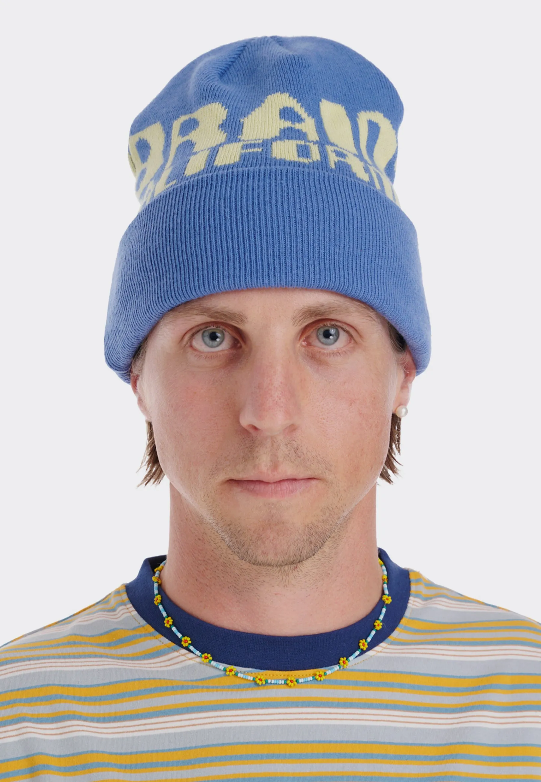 Californian Design Wool Beanie - blue