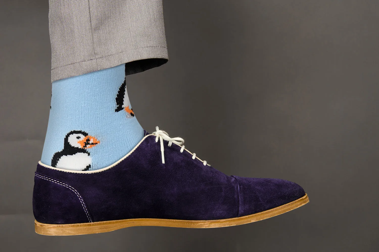 Casual Designer Animal Socks - Puffin  - for Men and Women