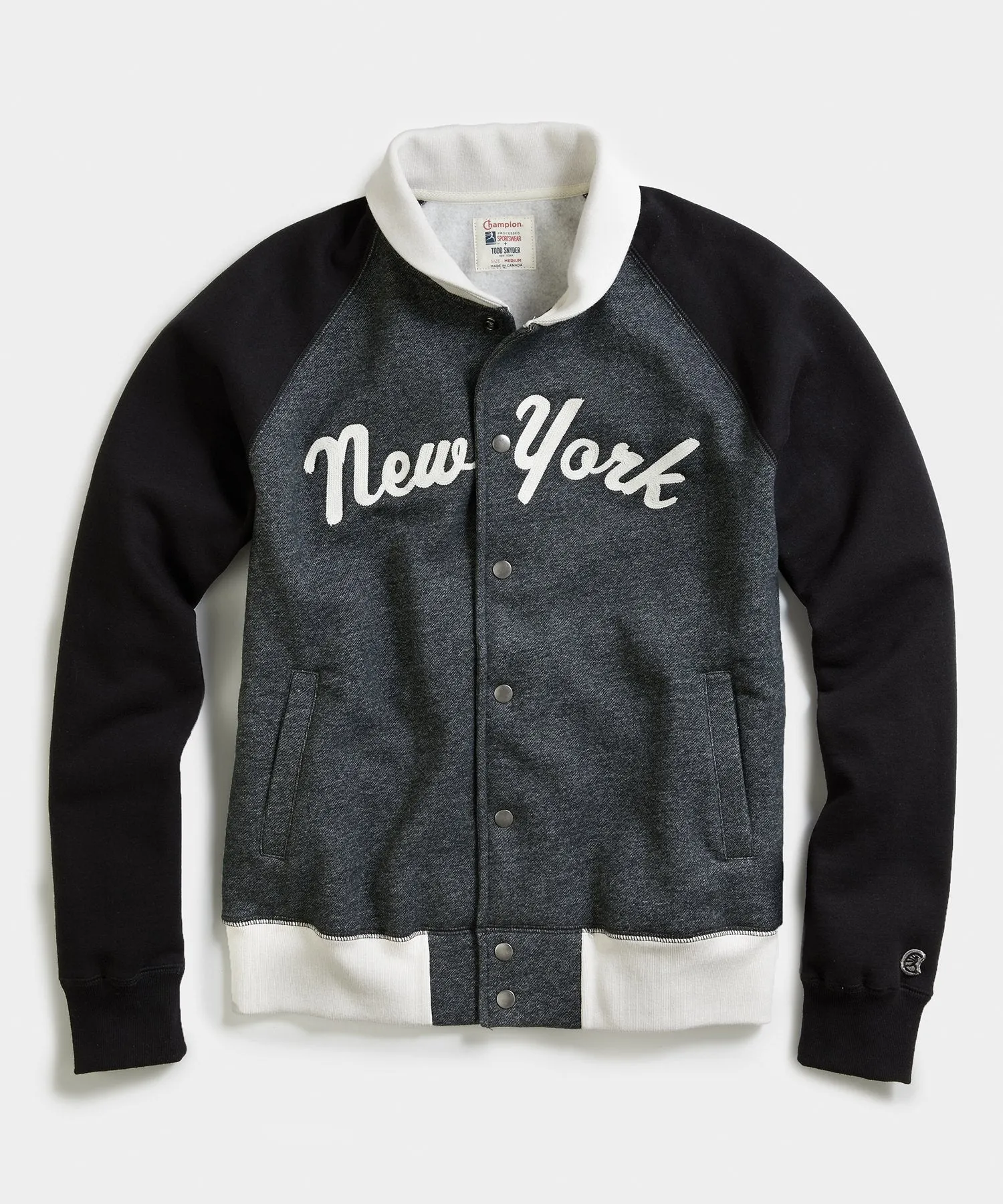 Champion New York Jacket in Dark Charcoal Pepper