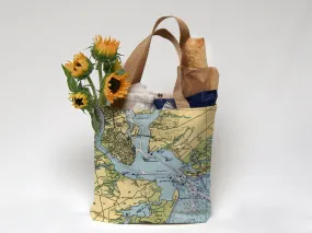 Charleston Nautical Chart Tote