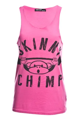 Classic Raw Cut Unisex Gym Vest - Pink