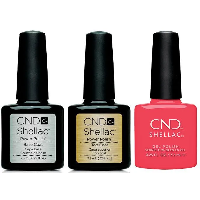 CND - Shellac Combo - Base, Top & Charm