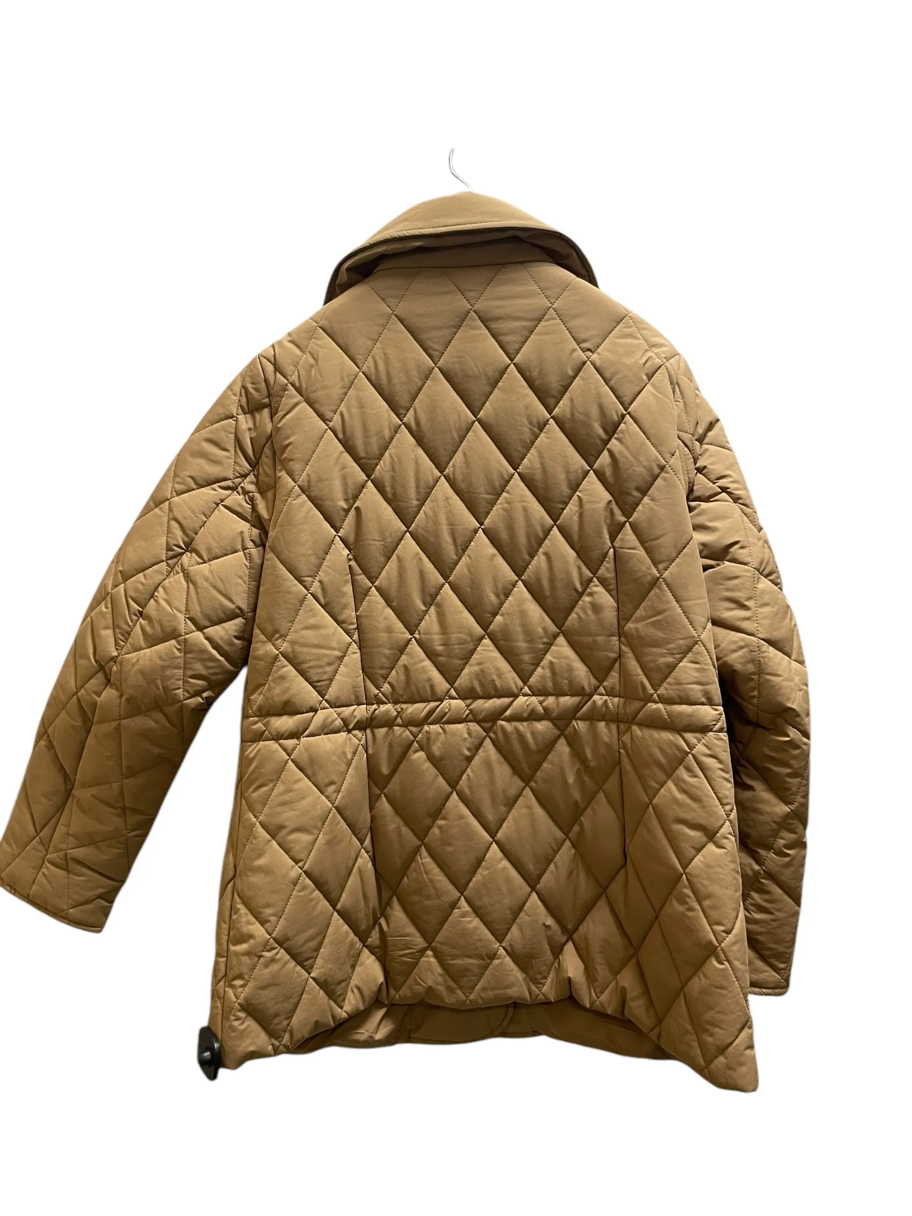 Coat Puffer & Quilted By Bcbg In Tan, Size: L