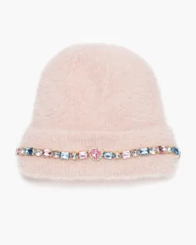 Cotton Candy Jeweled Beanie