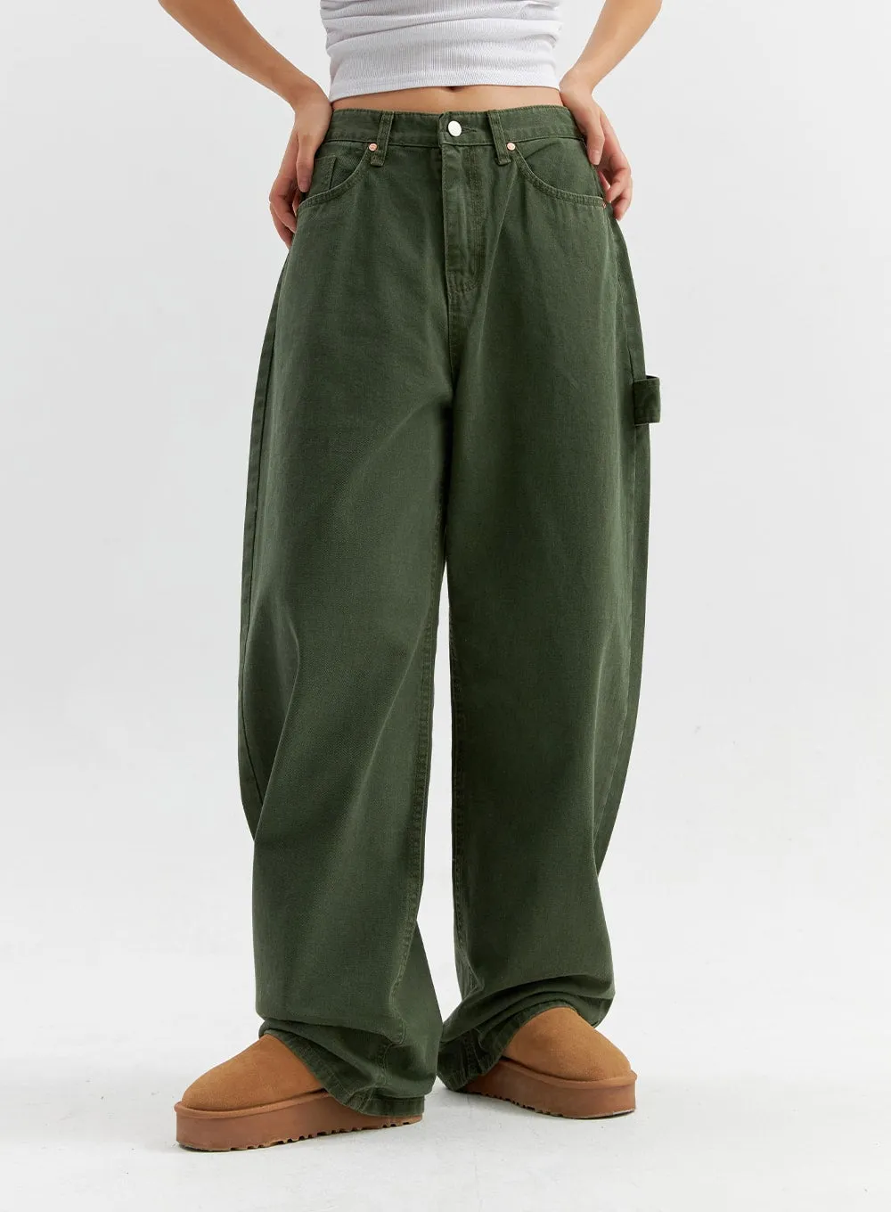 Cotton Wide Pants CO306