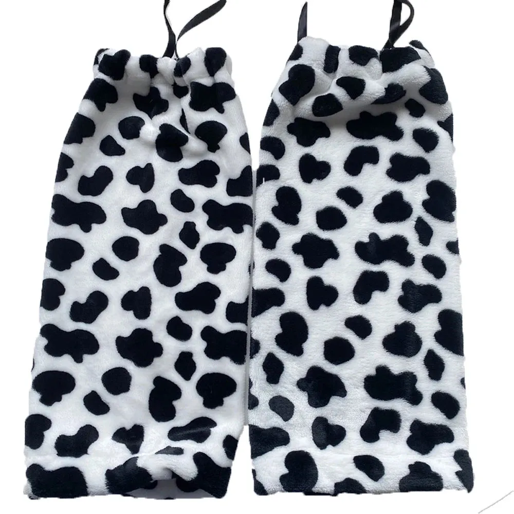 Cow Pattern Print Leg Warmers